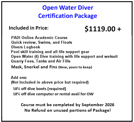 Open Water Civer Complete Certification Package